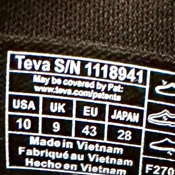 Teva Flintwood Closed Toe Water Hiking Outdoor Sandals Brown Mens Size 10 - Picture 2 of 9